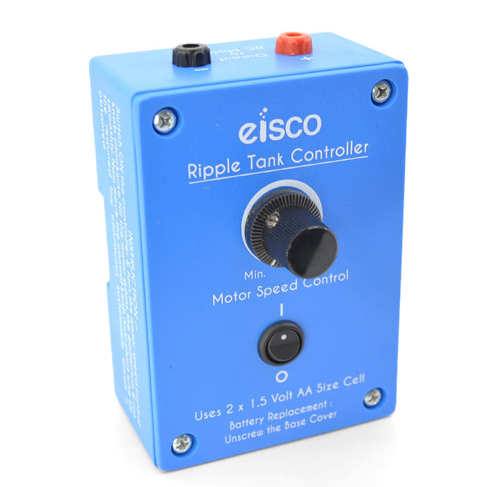 Eisco - Economy Ripple Tank Controller - Regulates Motor Speed and Ripple Frequency - Compatible with Basic Ripple Tank (PH0767A) - Battery Operated for Space Efficiency