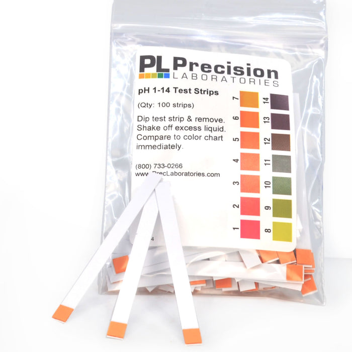 Eisco - pH Test Strips 1-14 - 100 Strips in 1 Bag for Quick and Accurate pH Testing in Labs, Classrooms, and Educational Use