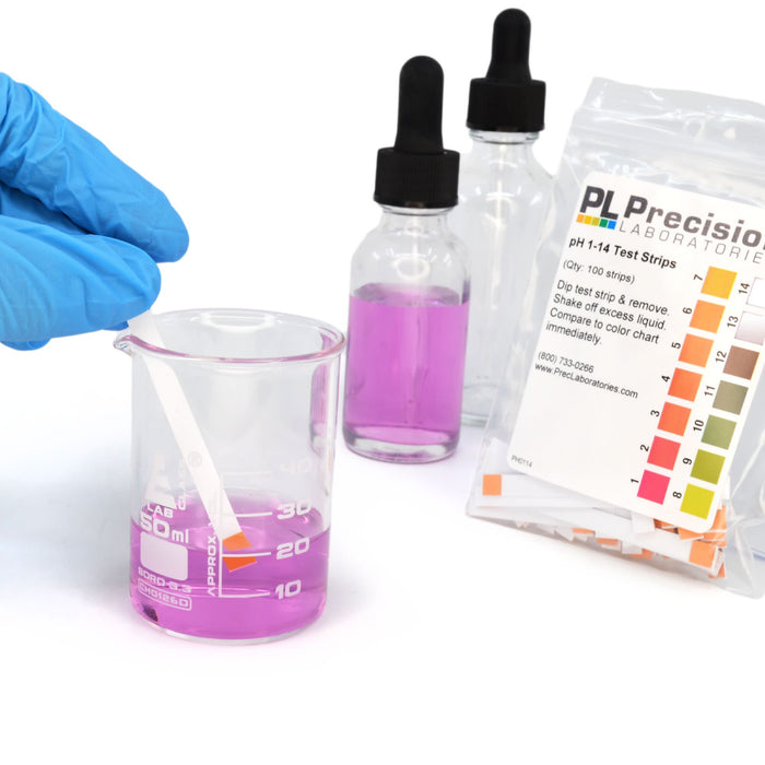 Eisco - pH Test Strips 1-14 - 100 Strips in 1 Bag for Quick and Accurate pH Testing in Labs, Classrooms, and Educational Use