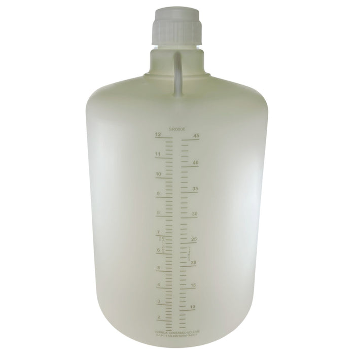 Eisco - 50L HDPE Carboy, Silicone-Lined Polypropylene Cap, Leakproof Tested, Non-Sterile, -100 to 120°C Temperature Range, FDA Compliant, Laboratory and Scientific Liquid Storage Container