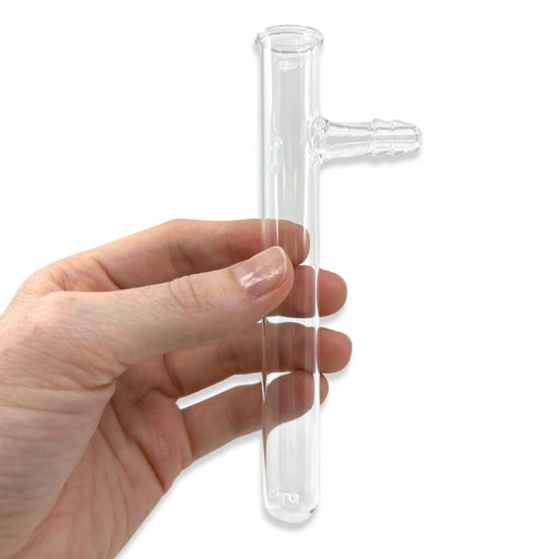 Eisco Labs - 125x16mm Borosilicate Glass Test Tube with Side Arm - Lab Equipment for Gas Collection, Distillation, and Chemical Reactions - Durable and Easy to Clean