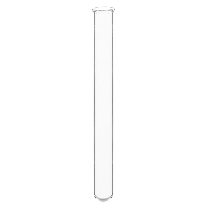 Eisco Labs 10mL Heavy Wall Test Tubes with Beaded Rim - Pack of 100 - Borosilicate Glass, Durable Lab Glassware for Scientific Research and Experiments