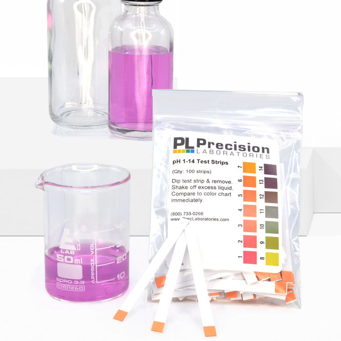 Eisco - pH Test Strips 1-14 - 100 Strips in 1 Bag for Quick and Accurate pH Testing in Labs, Classrooms, and Educational Use