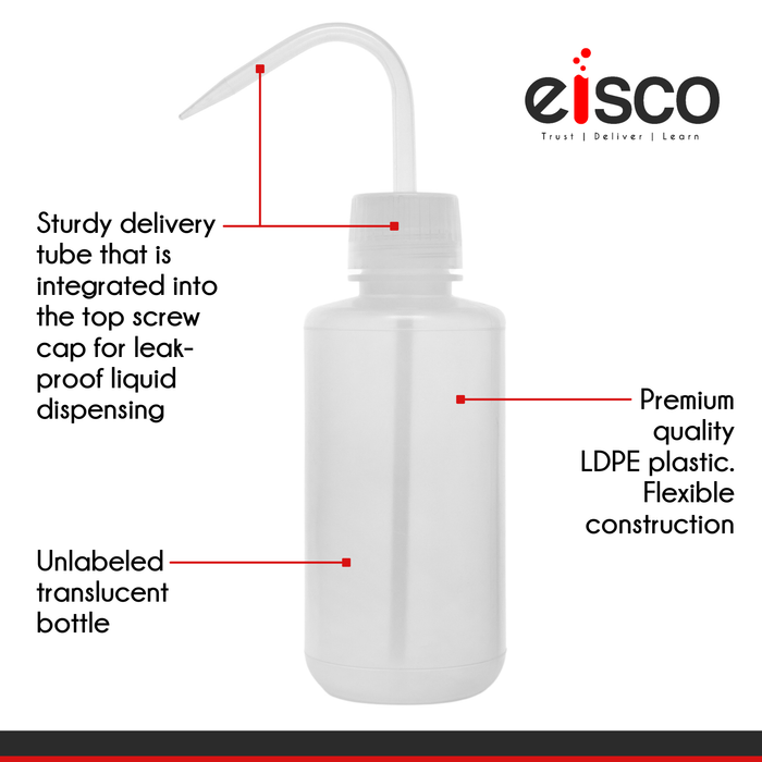 Low Density Polyethylene (LDPE) Plastic Dropping Bottle, 30 ml, Euro D —  Eisco Industrial