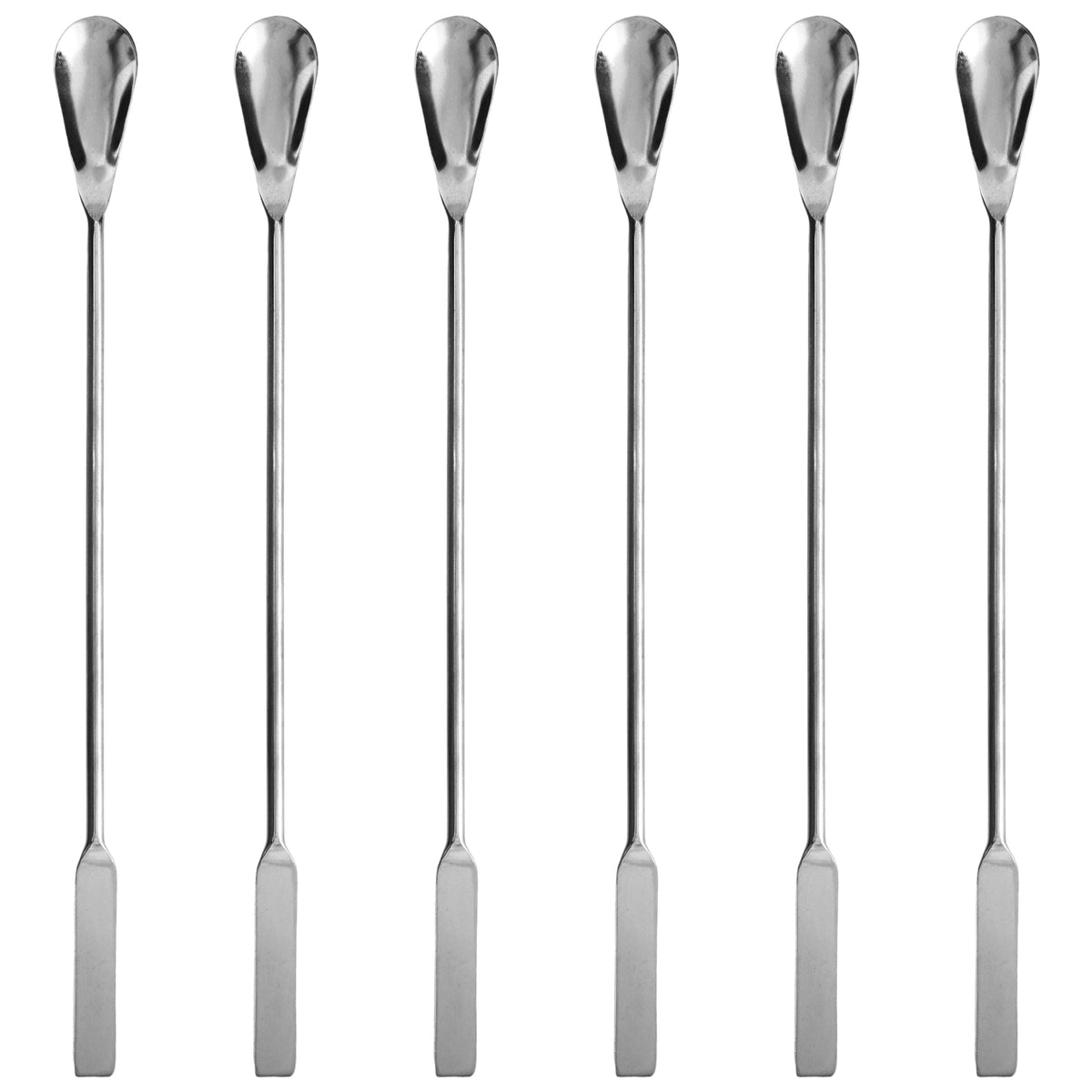 Scoop with Spatula, 5.9 - Stainless Steel, Polished - One Flat End, One  Spoon End - Eisco Labs