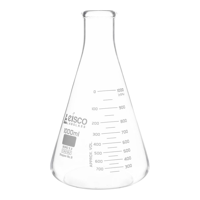 Bulk Buy 10ml-1000ml Erlenmeyer Flask w/ Stopper Iodimetric Flask Conical  Flasks