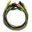 Eisco Labs - Crocodile Lead Set, Pack of 10 - 17 Inch Wires with Crocodile Clips, 2 Each of 5 Colors (White, Red, Green, Black, Yellow) - Electrical Testing Leads with Insulated Clips for Lab Experiments