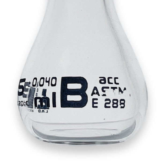 Eisco Labs - 5mL Class B Volumetric Flask with Snap Cap, Graduation, ASTM E288 Certified, Borosilicate Glass for Routine Laboratory Work, Solution Preparation, and Dilutions in Educational and Scientific Labs