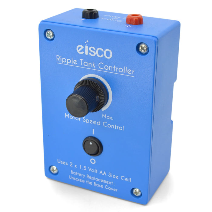 Eisco - Economy Ripple Tank Controller - Regulates Motor Speed and Ripple Frequency - Compatible with Basic Ripple Tank (PH0767A) - Battery Operated for Space Efficiency