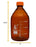 Reagent Bottle, 2000ml - Amber Colored Glass - Orange Screw Cap - Borosilicate 3.3 Glass