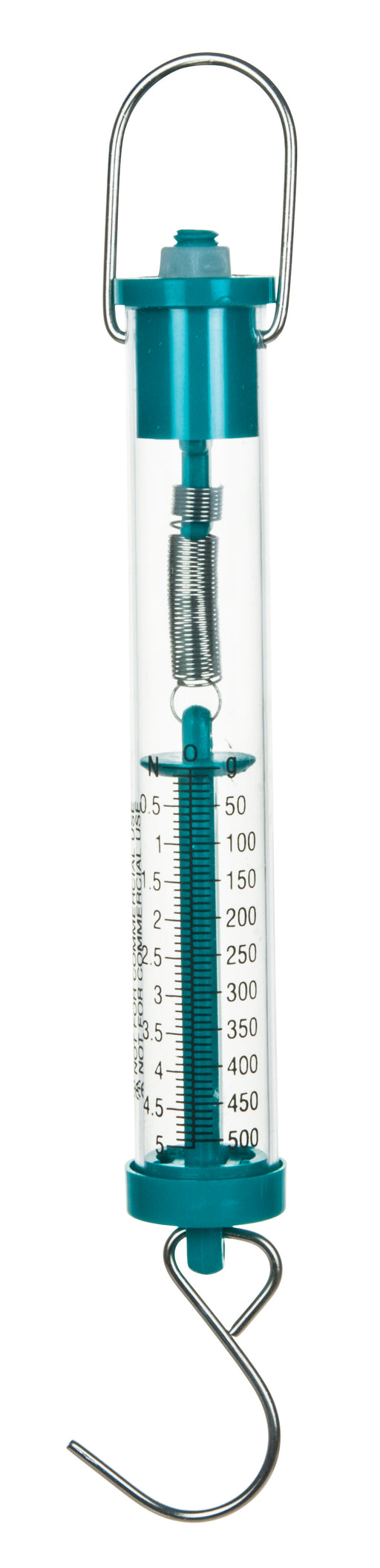 Eisco Labs - Acrylic Tubular Spring Scale (Dynamometer) 5N/500g Capacity - Spring Scale, Pull Scale, Force Meter, Force Spring, Spring Scales for Science