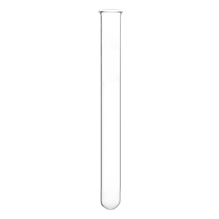 Eisco Labs 5mL Heavy Wall Test Tubes with Beaded Rim - Pack of 100 - Borosilicate Glass, Durable Lab Glassware for Scientific Research and Experiments