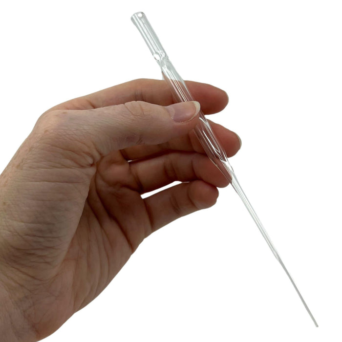 Eisco Labs - 250PK Disposable Pasteur Pipettes, Soda Glass, No Teat - Liquid Handling for Laboratory, Biology, Chemistry, Classroom, and Field Use - 250 Glass Pipettes