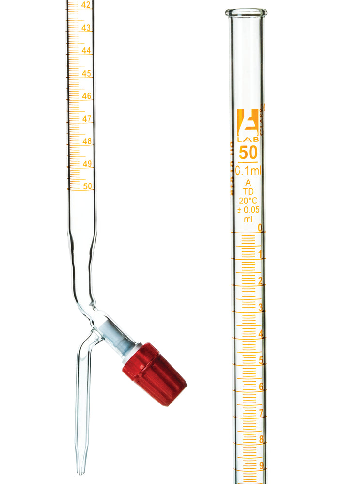 Burettes - Rotaflow - Amber Printing, Class-A, 50 ml — Eisco Labs