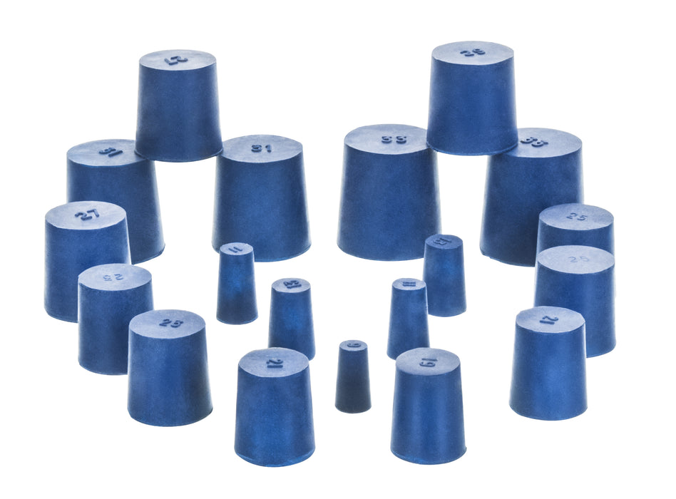 NEOPRENE STOPPERS - SOILD BOTTOM 11MM, TOP 14MM, LENGTH 24MM