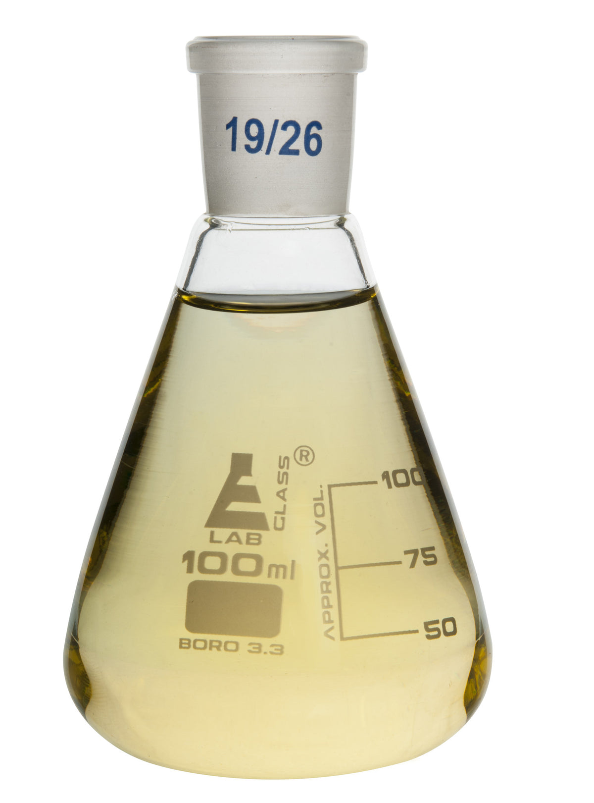 Borosilicate glass Erlenmeyer flask 100 ml, non-capped, narrow neck 