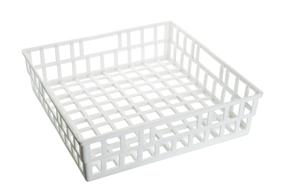 EISCO Draining Basket, Polypropylene - 40cm x 40cm x 11cm — Eisco Labs