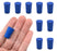 Neoprene Stoppers, 1 Hole - Blue - Size: 10mm Bottom, 12.5mm Top, 20mm Length - Pack of 10