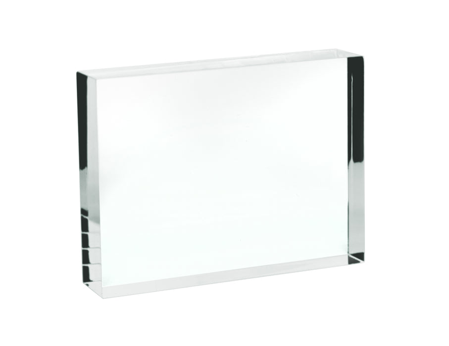 Rectangular Refraction Block, 100mm x 75mm x 18mm - Acrylic