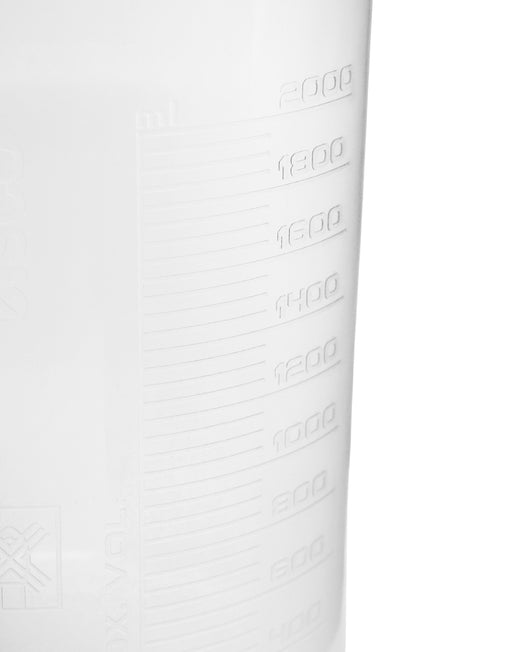 Plastic Beaker, 2000ml - Polypropylene - Raised Graduations