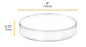 6PK Petri Dishes - 6" Diameter, 0.75" Depth - Polypropylene Plastic