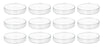 12PK Petri Dishes - 2.9" Diameter, 0.5" Depth - Polypropylene Plastic