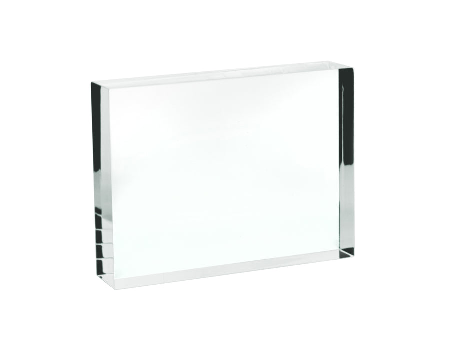 Rectangular Refraction Block, 75mm x 50mm x 18mm - Acrylic