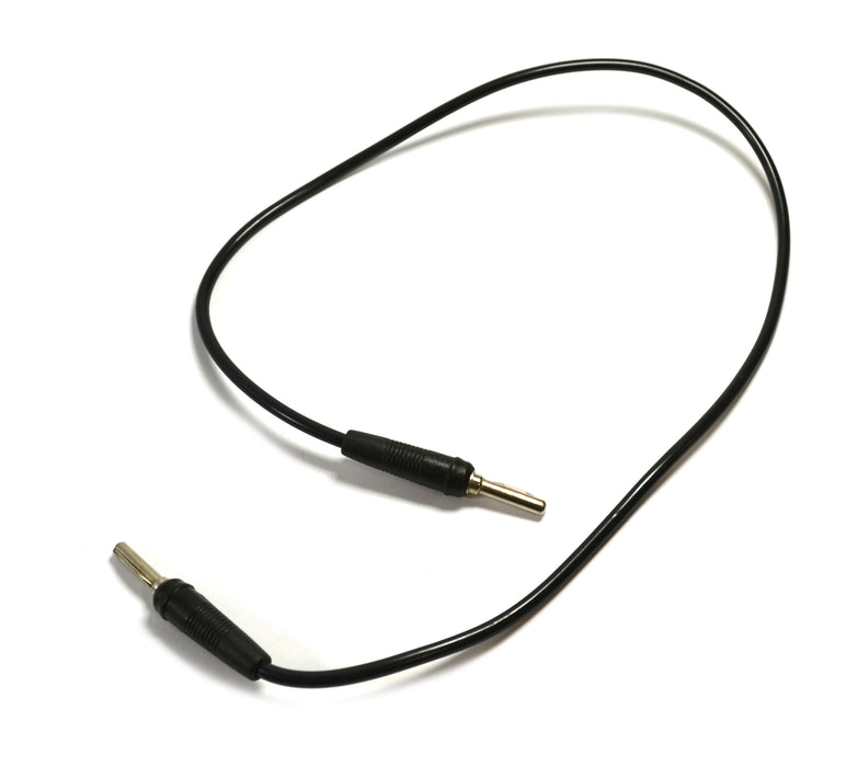 Eisco Labs Black 4mm Connecting Leads - Insulated 4mm plugs - 500mm Length