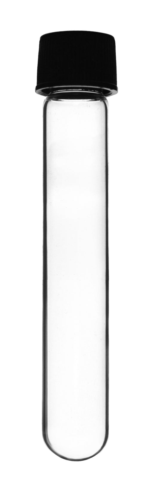 Culture Tube with Screw Cap, 30mL, 24/PK - 25x100mm - Round Bottom - Borosilicate Glass