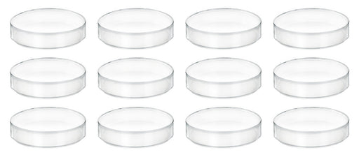 12PK Petri Dishes - 2" Diameter, 0.5" Depth - Polypropylene Plastic