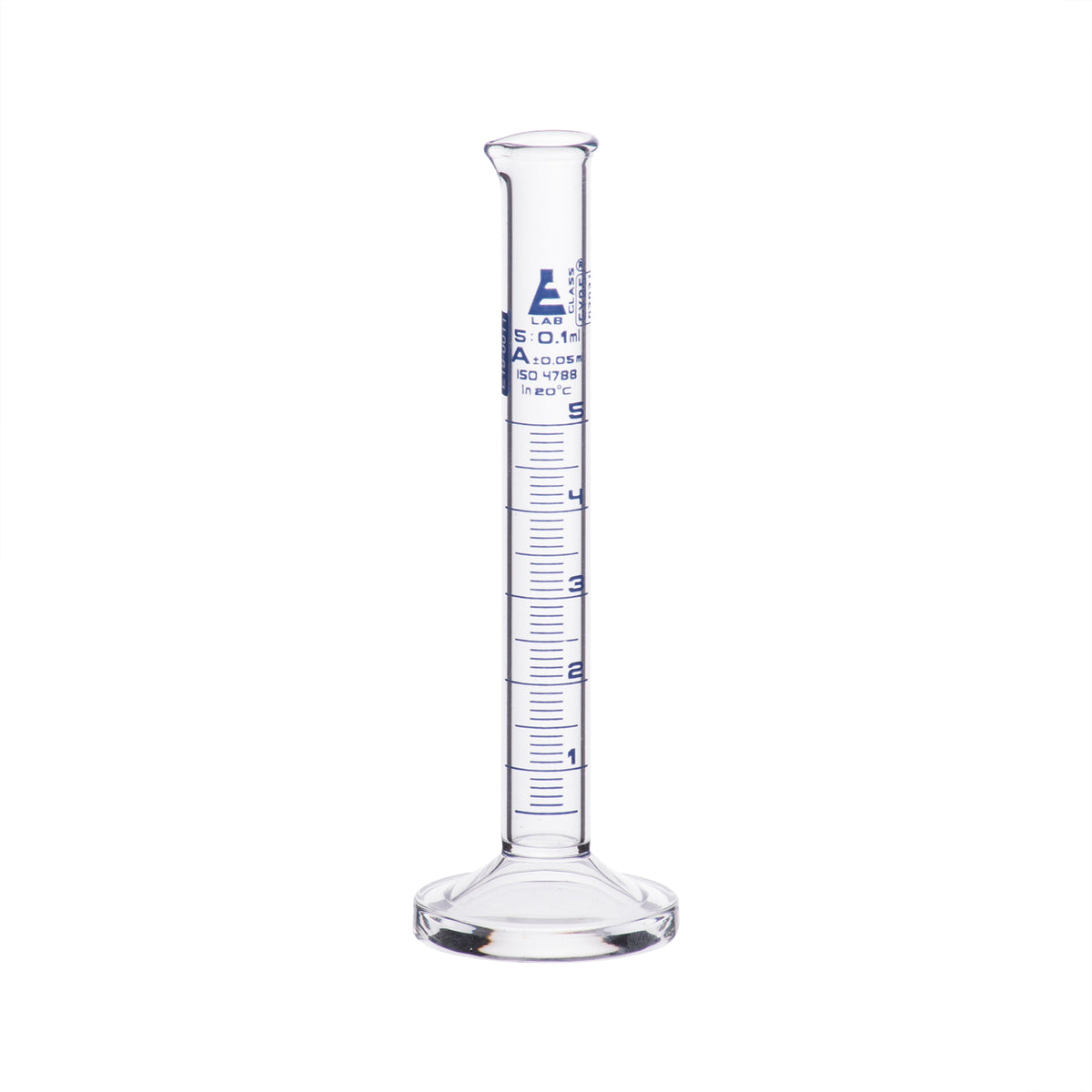 Graduated Cylinder, 5ml - Class A - Round Base - Borosilicate Glass ...