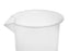 12PK Plastic Beakers, 100ml - Polypropylene - Raised Graduations