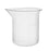 12PK Plastic Beakers, 25ml - Polypropylene - Raised Graduations