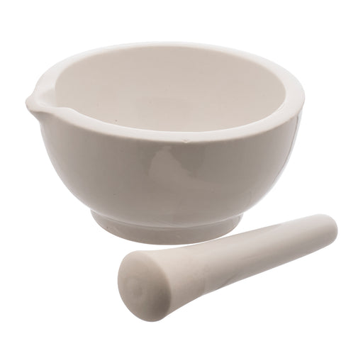 Cole-Parmer® Essentials Mortar and Pestle Set, Porcelain from Cole-Parmer