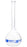 Volumetric Flask, 250ml - Class B - Borosilicate Glass - Blue Graduation, Tolerance ±0.300 - No Stopper, Beaded Rim - Eisco Labs