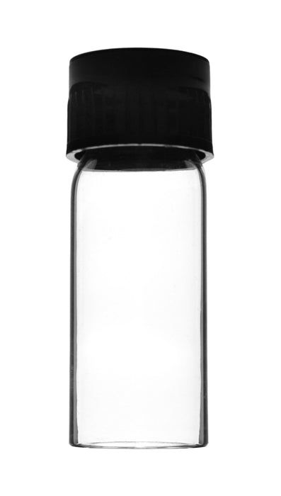 Culture Tube with Screw Cap, 5mL, 12/PK - 16x55mm - Flat Bottom - Borosilicate Glass