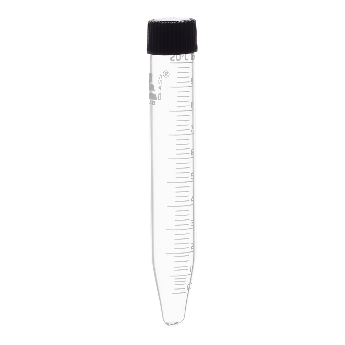 Centrifuge Tube with Screw Cap, 10mL - Conical, 15x100mm - 0.2mL Gradu ...