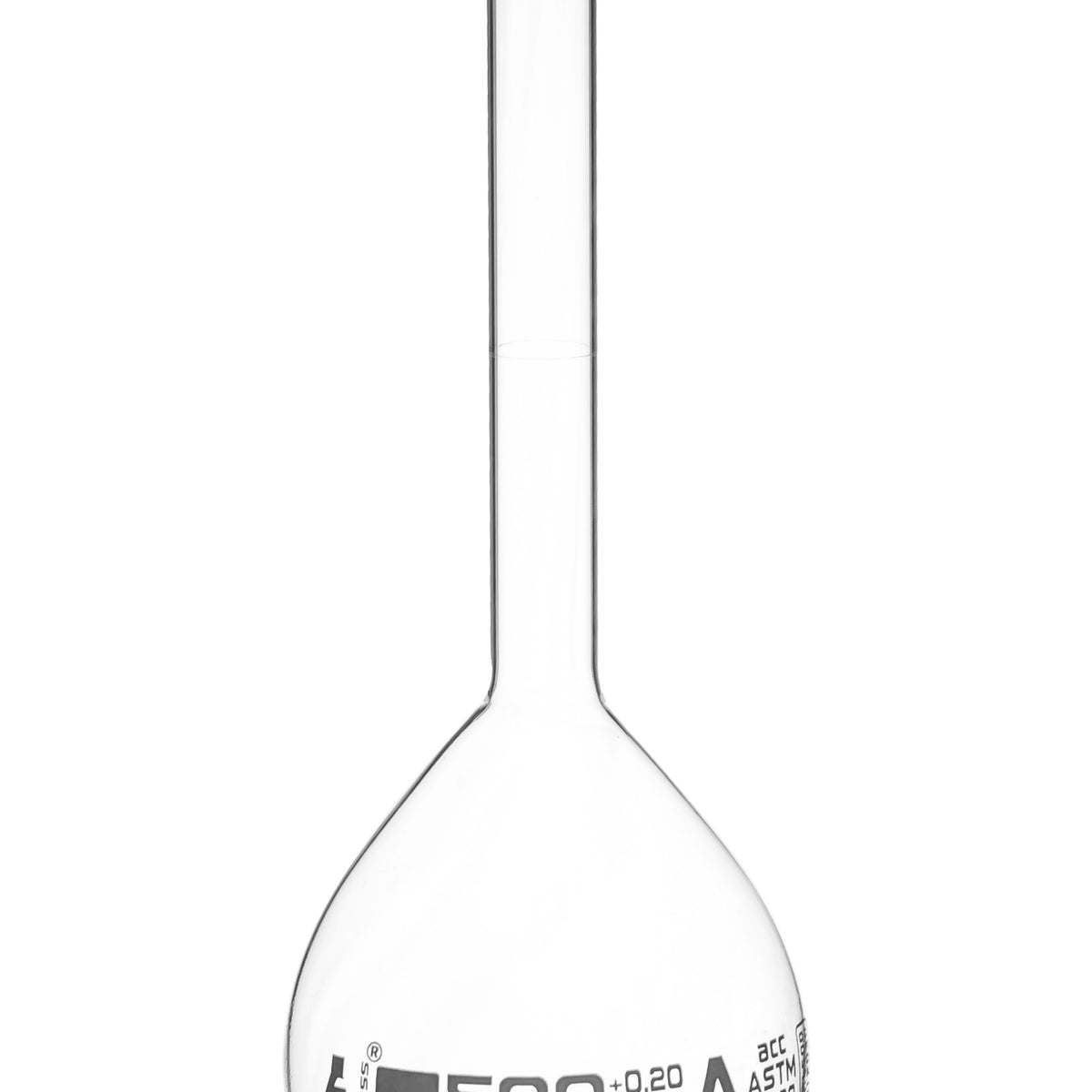 Volumetric Flask, 500ml - Class A, ASTM - Tolerance ±0.200ml - Blue Sn ...