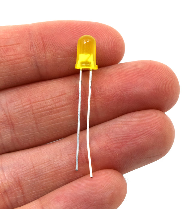 Light Emitting Diode (LED), Yellow, 5mm Standard High Quality, Diffuse —  Eisco Labs