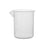 12PK Plastic Beakers, 100ml - Polypropylene - Raised Graduations