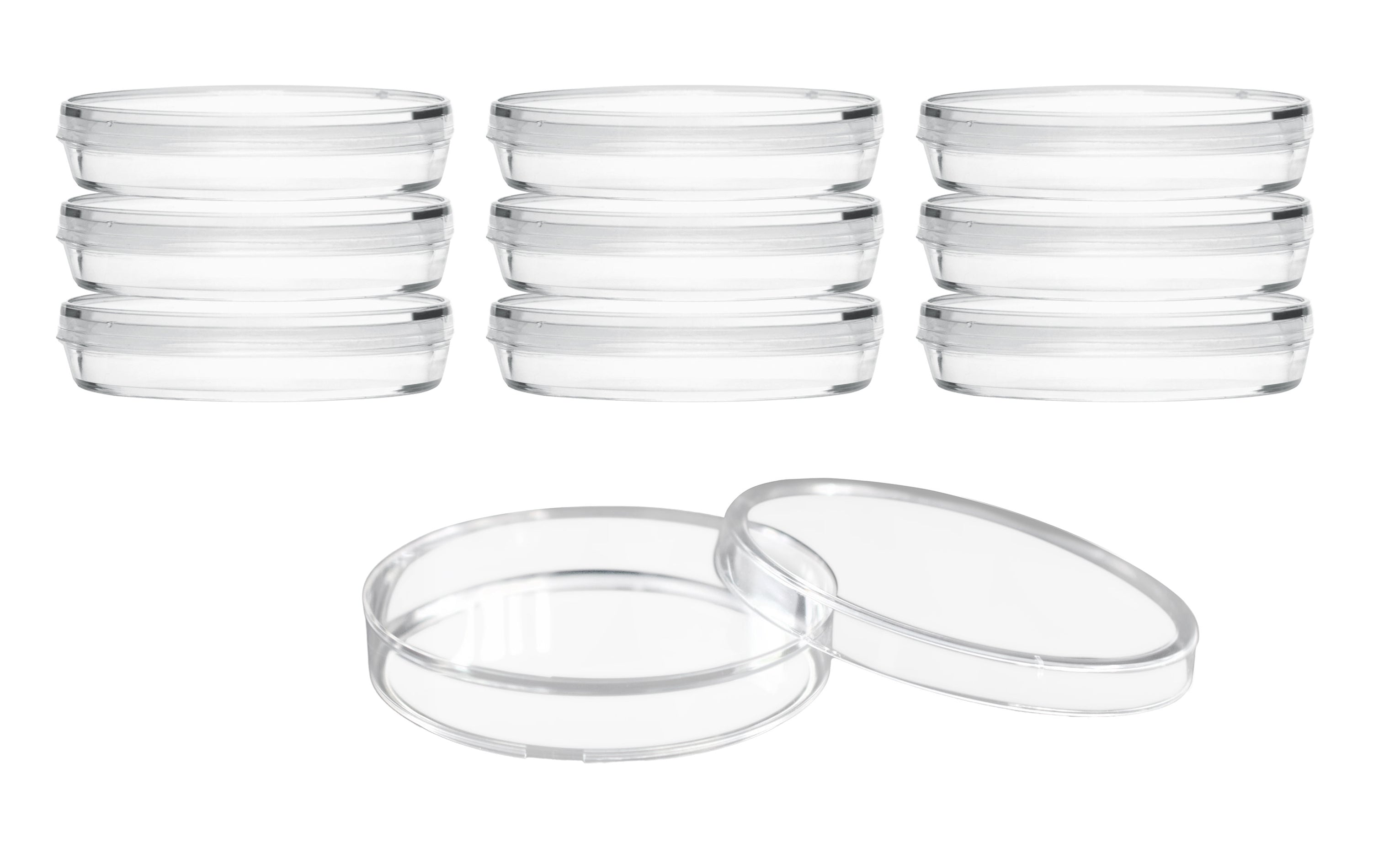 10PK Disposable Petri Dish with Lid - Sterile - 90x14mm - Polystyrene ...