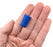 Neoprene Stoppers, 1 Hole - Blue - Size: 10mm Bottom, 12.5mm Top, 20mm Length - Pack of 10