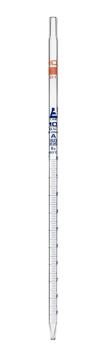 PIPETTE DIVISEE POLYPROPYLENE DE 10 ML EN 1/10 E