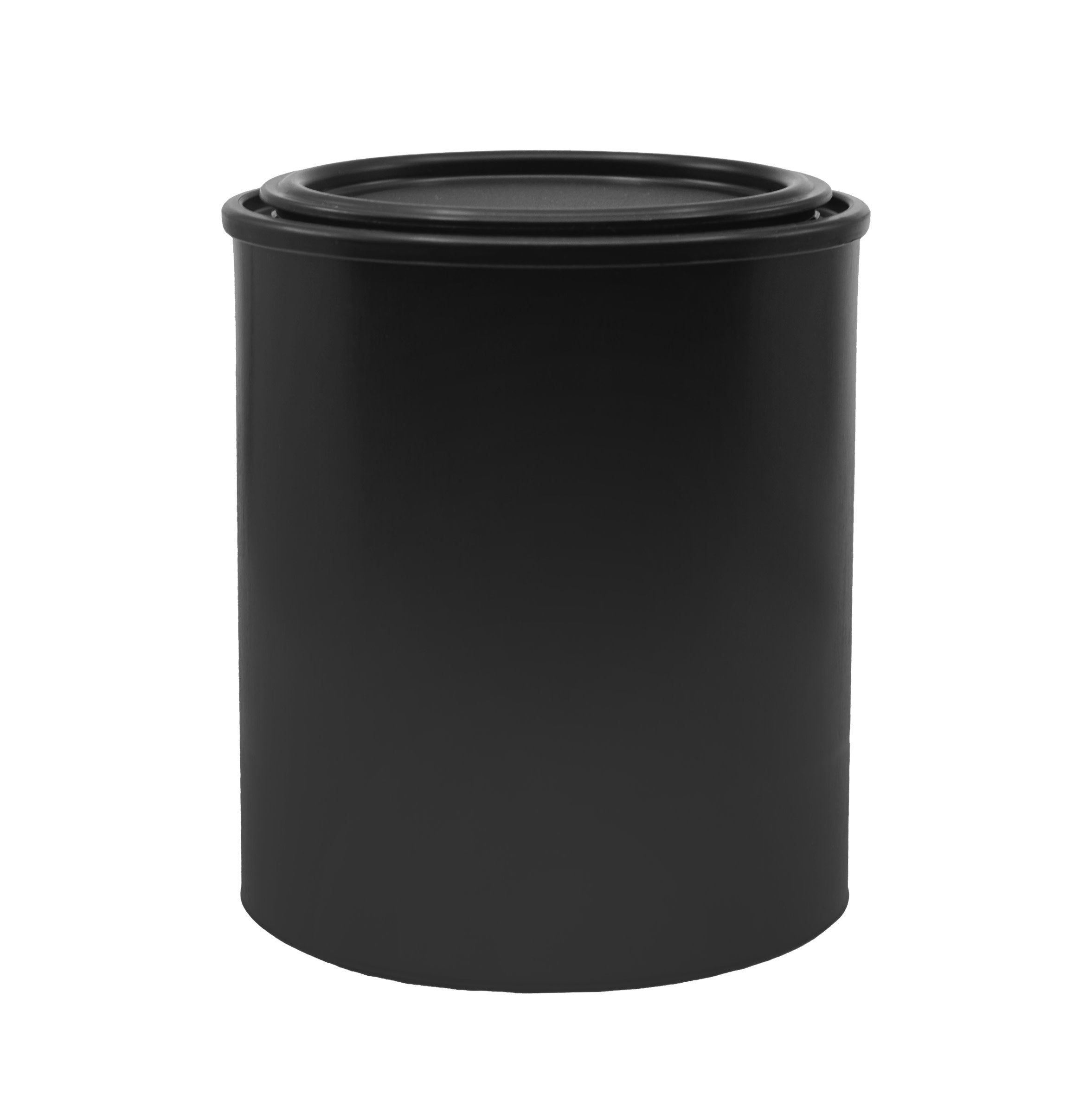 3PK Quart Size Black All-Plastic (Polypropylene) Paint Cans with Lids ...