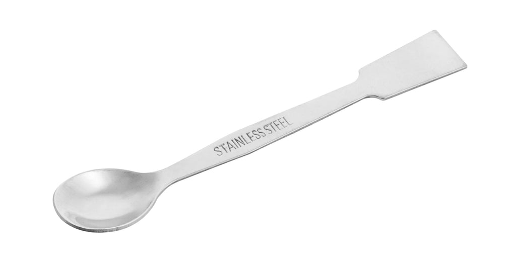 Scoop with Spatula, Polished Stainless Steel