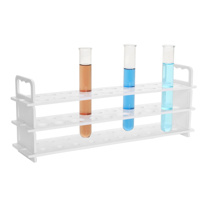 Test Tube Stand, Polypropylene - 20mm x 20 Tube Capacity - Eisco Labs