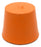 Rubber Stopper, Solid - Orange - Pack of 10 - Size: 35mm Bottom, 28mm Top, 36mm Length - Resistant to Acid, Alkali and Ammonia - Eisco Labs