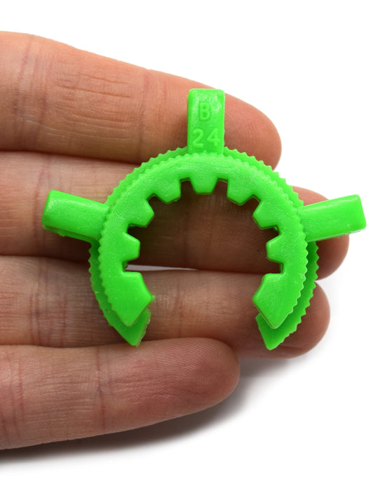 Fisherbrand Plastic Joint Clips Green; For joint size: 24:Clamps