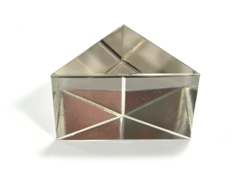 Eisco Labs Right Angled Glass Prism - 3 Sides - 2 x 2 x 2.75"