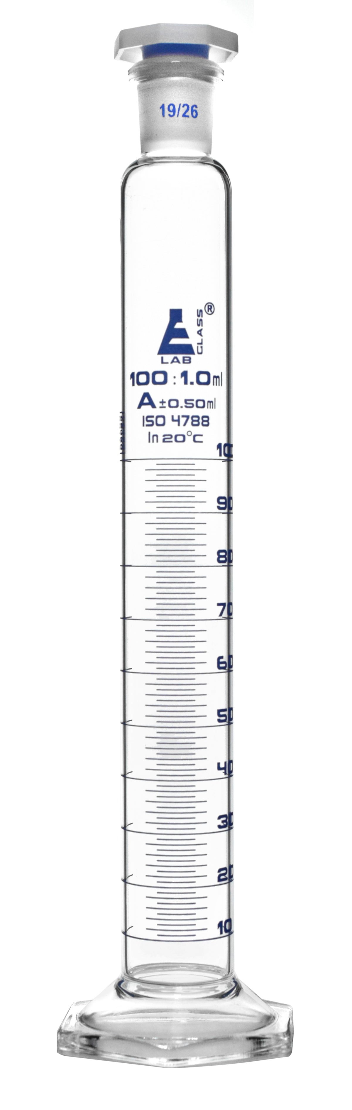 Measuring Cylinder, 500ml – Class A, Tolerance: ±2.50ml – Squat